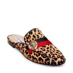 Steve Madden leopard mules